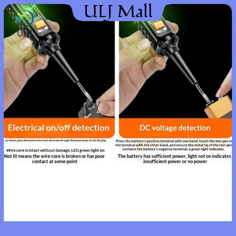 ULJ 1 / 3 Cái Đèn Màu Nổi Bật Phát Hiện Điện Áp AC Chuyên Nghiệp B15 Bút Thử Cảm Ứng Dụng Cụ Kiểm Tra Tua Vít Điện.
