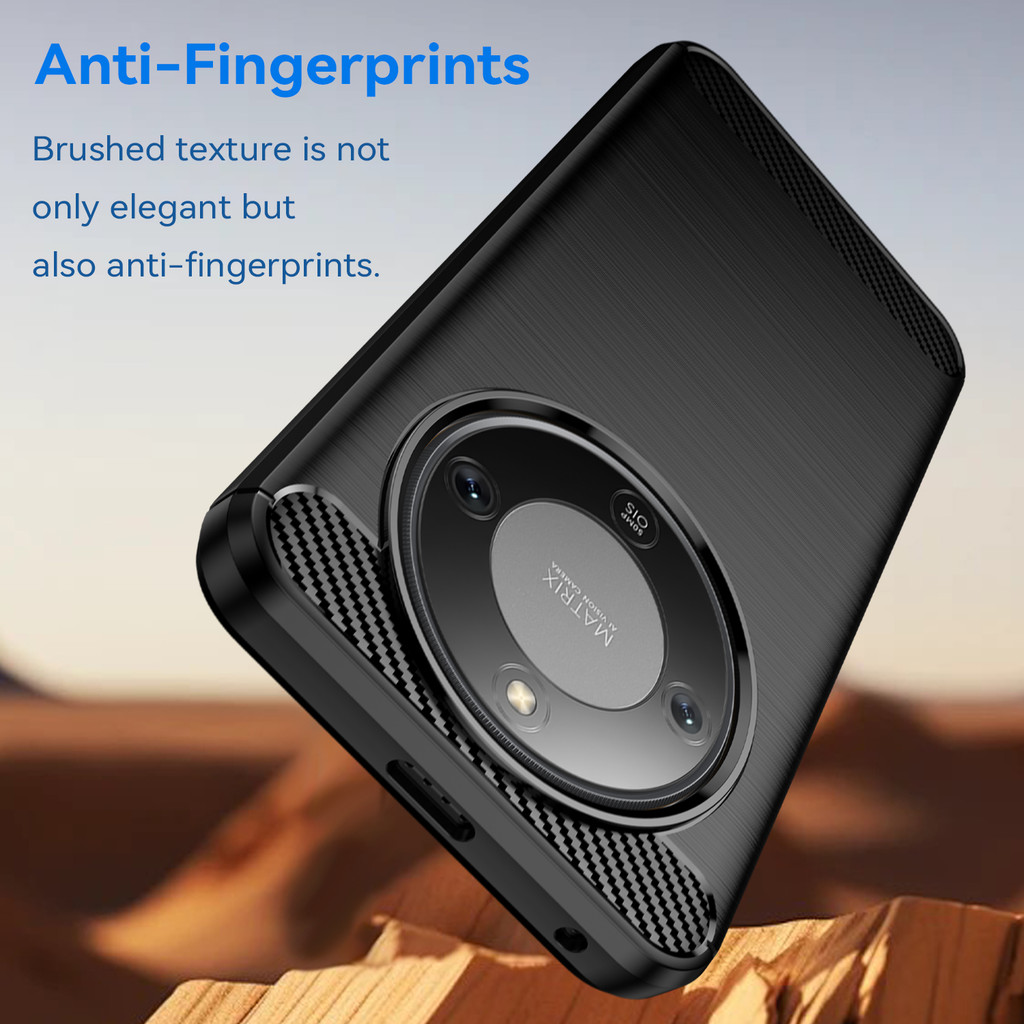 Ốp lưng Honor X9D 5G Vỏ nhựa TPU mềm bằng sợi Carbon cho vỏ điện thoại Honor X9D 5G