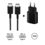 Sạc nhanh 25W củ và dây Type C to Type C có công nghệ sạc PD nhanh không loạn cảm ứng