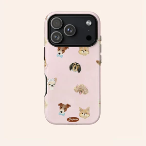 Họa tiết chó con chữa bệnh dễ thương Thích hợp cho iPhone 17Promax 16Pro 15 11 12 13 14 xs XR 17Air Vỏ cứng hai lớp chống sốc J2NT trọn gói
