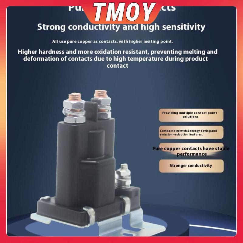 TMOY 1 Chiếc Rơle khởi động dòng điện cao 500A DC 12V SPST Auto Start Contactor Xe DIY Phụ kiện Rơle dòng điện nặng TMOY
