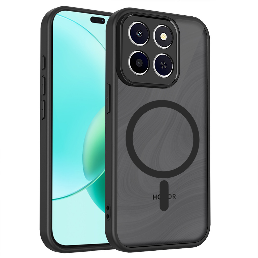 Ốp lưng Honor 400 Smart 5G Vỏ thu hút từ tính màu đen mờ cho Honor 400 Smart 5G Vỏ điện thoại