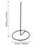 BEABOUT 4 Giá đỡ hóa đơn, Giá đỡ hóa đơn dài 14cm màu đen, Có thể tái sử dụng thẳng với vỏ cao su bảo vệ Giá đỡ vé ổn định Tổ chức bàn làm việc