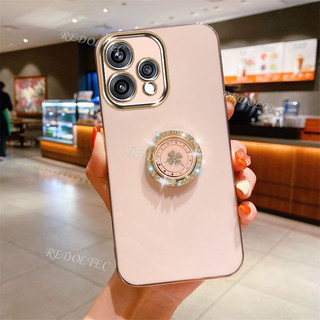 OPPO Reno15 Reno 15 Pro Max Reno 15Pro 5G Vỏ thiết kế mới OPPO Reno15 Pro Vỏ điện thoại mạ điện silicon mềm sang trọng có giá đỡ nhẫn