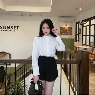 Áo sơ mi kiểu xinh tay phồng tiểu thư công chúa xinh xắn hottrend Hoadanbistore