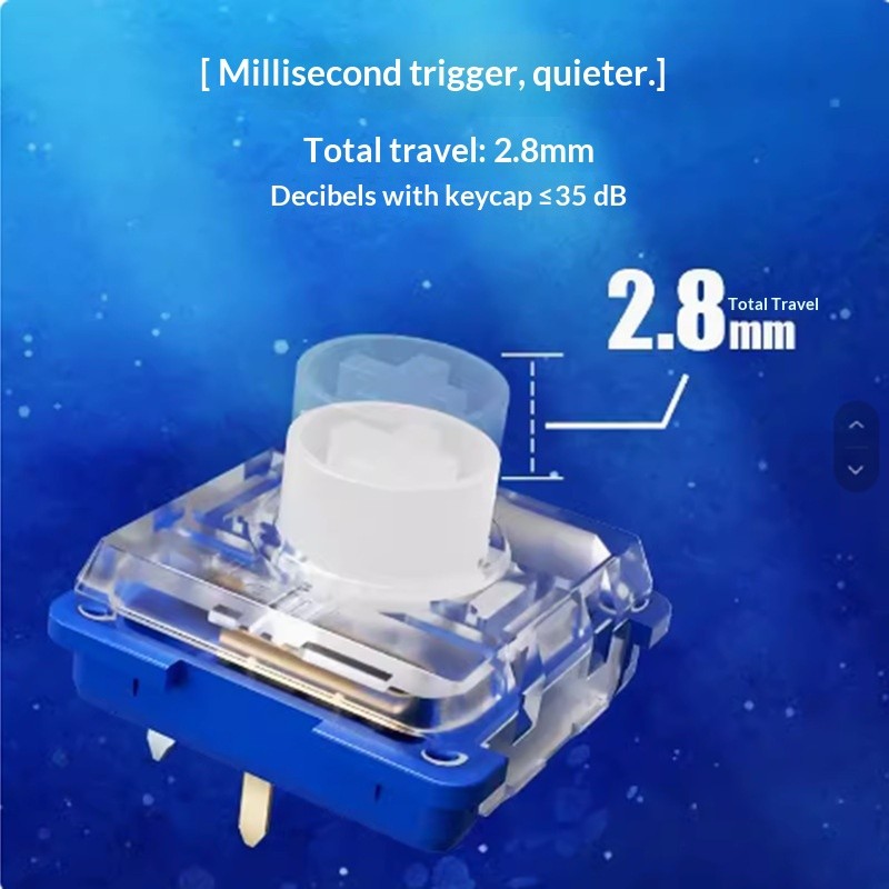 Switch Deep Sea Silent MINI Low Profile 2.8mm Siêu Êm | KCAP - World of Keycaps