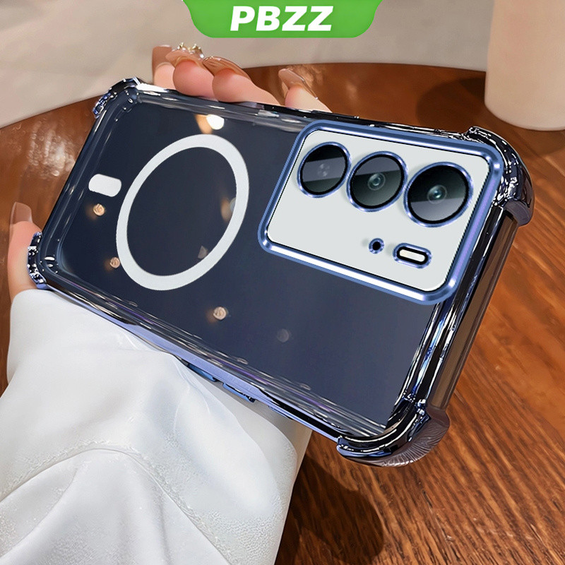 Ốp Lưng Cho Realme C67 C65 4G Realme C75 c75X C71 4G Vỏ Điện Thoại Vỏ Mềm Silicon Chống Sốc Thiết Kế Mới Thẩm Mỹ Rõ Ràng Với Từ Tính Không Dây SJBSWX11