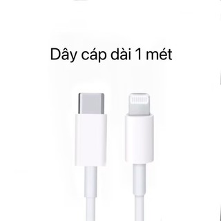 20W   Dây cáp dài 1 mét  Cáp sạc PD siêu tốc cho iPh iPad, cáp đôi Type-C, nhanh gấp đôi