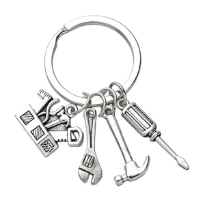 Bộ dụng cụ thu nhỏ XGB Móc khóa có cấu trúc hợp kim Túi sáng tạo treo trang trí để mang theo hàng ngày
