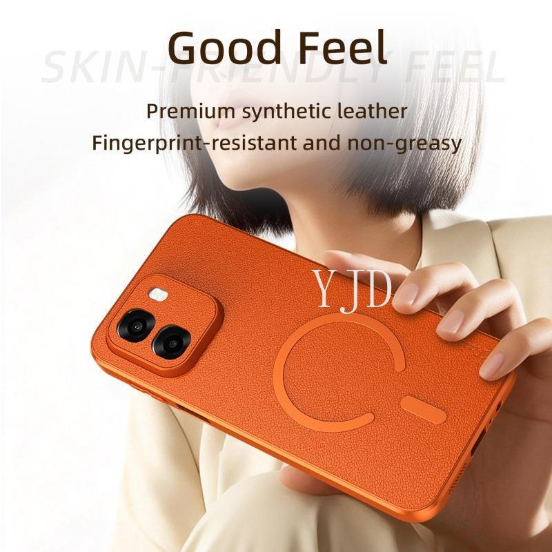 Ốp Lưng Cho OPPO A6C A6 A6X A6s A6t Pro Da Dê Cao Cấp TPU Khung Mềm Chống Rơi Điện Thoại
