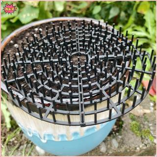 Tấm bảo vệ đất lưới chậu cây sử dụng kép N & X có vỏ nhựa cắt bằng thép gai cho trong nhà, ngăn ngừa chó mèo đào.