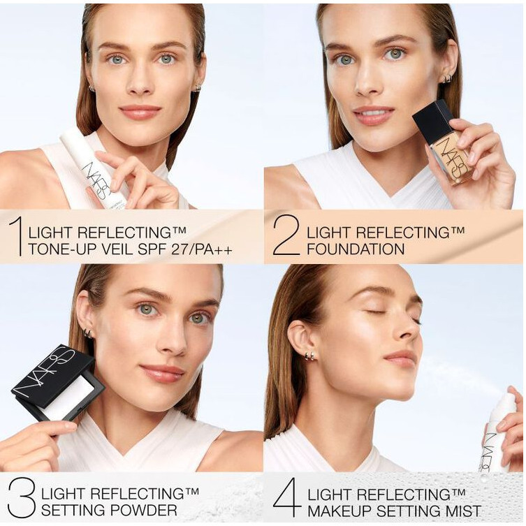 【Chính Hãng】ℕ𝕒𝕣𝕤 𝐋𝐢𝐠𝐡𝐭 𝐑𝐞𝐟𝐥𝐞𝐜𝐭𝐢𝐧𝐠 𝐅𝐨𝐮𝐧𝐝𝐚𝐭𝐢𝐨𝐧 30ml Kem Nền Glow Mịn Da Fullsize