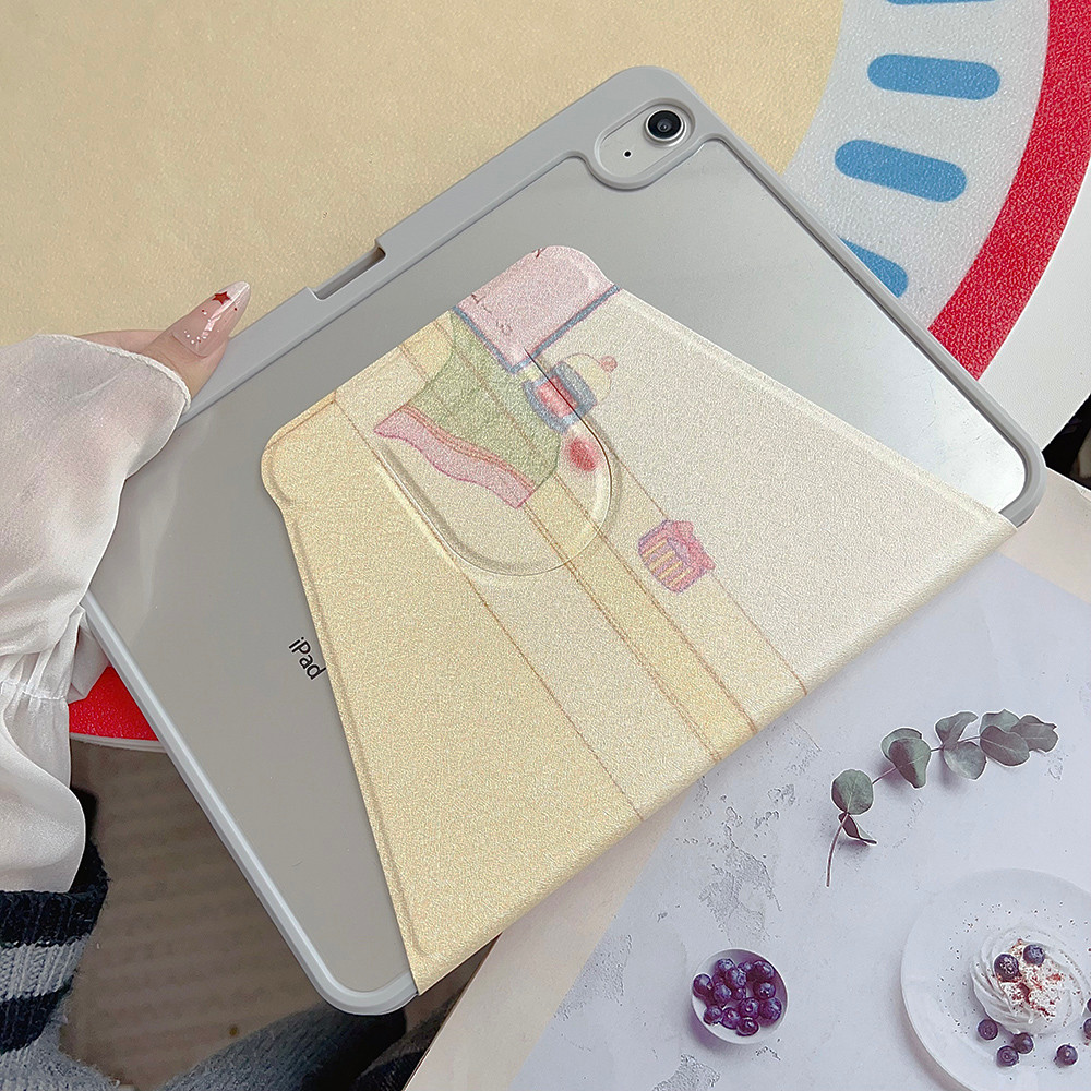 Vỏ Mềm Bàn Da Gấp Chữ Y Mini6 Mini7 A17Pro IPad 5 6 7 8 9 10 11 12 A19 A16 Air 2 3 4 5 6 7 Air 11 "13" M2 M3 M4 2026 Pro11 2020 2021 2022 Pro13 Khe cắm bút chì M4 M5