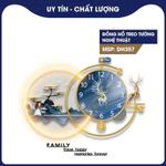 Đồng hồ treo tường nghệ thuật sáng tạo, đồng hồ treo tường có đèn LED, đồng hồ treo tường decor cao cấp 357 — ảnh 1