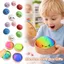 Nhồi bông hấp SMILE Squishy Pinch Le, Hộp bánh bao mềm có khả năng phục hồi chậm Đồ chơi Squishy, Màu cầu vồng với Steamer Fidget Bóp Công cụ thư giãn bột giải nén
