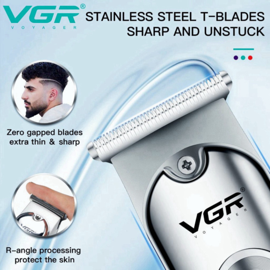 Tông Đơ Cắt Tóc Chuyên Nghiệp VGR , Tăng Đơ Cắt Tóc Gia Đình Người Lớn Trẻ Em