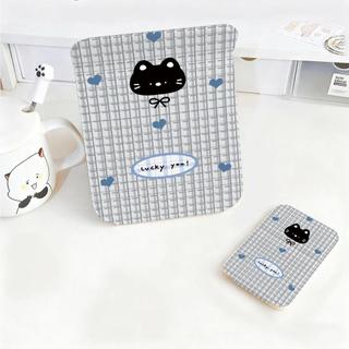 Mèo đen xám Gương Phụ Kiện Gập Nhỏ Gọn, Quà Tặng Bạn Bè Siêu Đẹp