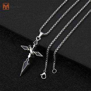 Mặt dây chuyền chữ thập cổ điển dành cho nam, phong cách punk, thời trang và phù hợp với áo sơ mi