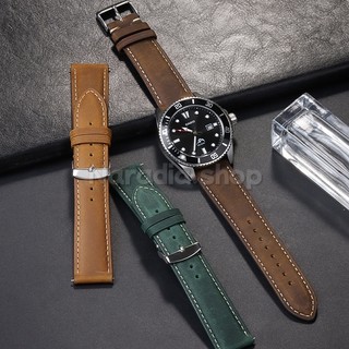 Dây đồng hồ da thật 14-24mm Crazy Horse da bò cho nam nữ, thay thế