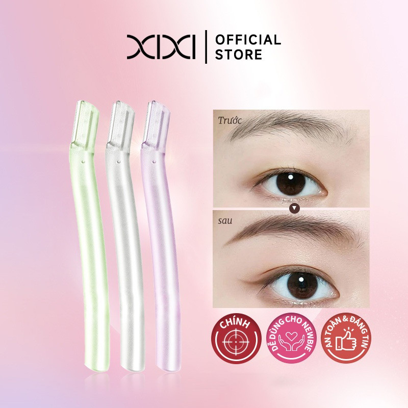 XIXI GJ128 Dao Cạo Lông Mày Mini, Lưỡi Thép Không Gỉ, An Toàn, Dễ Dùng Cho Người Mới