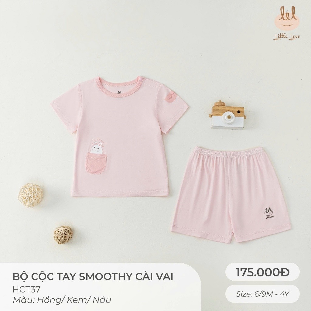 BỘ CỘC TAY VẢI SỢI TRE CÀI VAI [ SIÊU MỀM, MÁT, MỊN CO DÃN VÀ THẤM HÚT TỐT] SZ 6/9M - 4Y (HCT37)