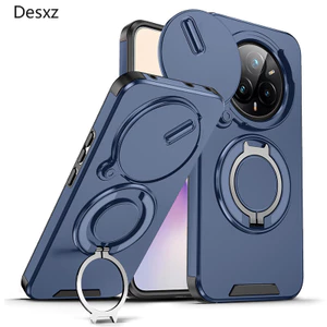 Vỏ Chân Đế Cho Realme 14 Pro Plus 14T 14X 14 Pro + P3 Siêu Trượt Bảo Vệ Ống Kính Máy Ảnh Vòng Đứng Vỏ Điện Thoại Từ Tính Vỏ Giáp Vỏ Silicon Cứng Chống Sốc
