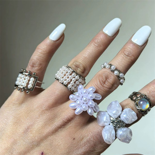 Vòng Xếp Chồng Handmade Hoa Mở, Thiết Kế Phù Hợp