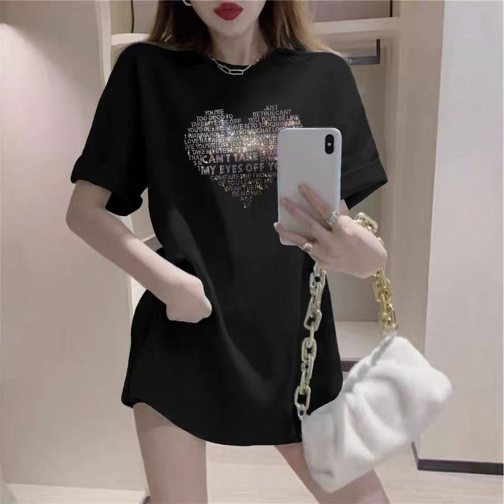 Áo thun ngắn tay dáng rộng thời trang mùa hè mới dành cho nữ
