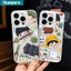 Ibumpers Ốp Điện Thoại OnePieces Anime Hoạt Hình Dễ Thương Trong Suốt Bảo Vệ Mềm Cao Cấp Vỏ Chống Sốc Cho iPhone 11 12 13 14 15 16 17 Pro Max IP 7 8 Plus X XS XR