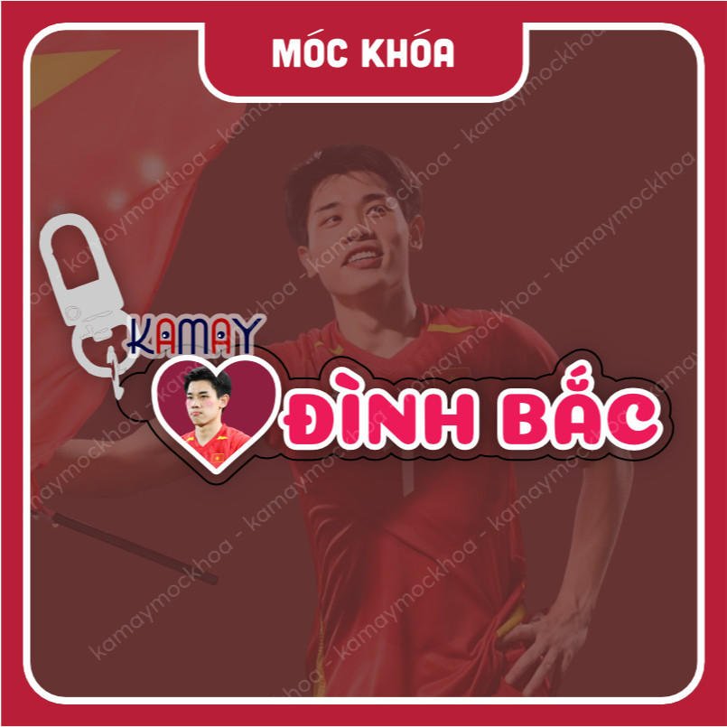 Móc khoá /Pop cầu thủ bóng đá Đình Bắc giá đỡ điện thoại - Sango