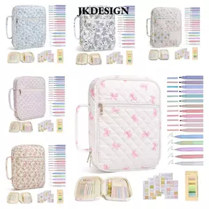 Túi đựng Kinh Thánh JKDESIGN, Túi có dây kéo Thiết kế hoa Vỏ Kinh thánh, Tay cầm Túi lưu trữ Cầu nguyện