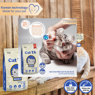 360g - Hạt mèo Cat TA vị Gà Tây & Cá Ngừ – Công nghệ Hàn, không phẩm màu => 360Gr