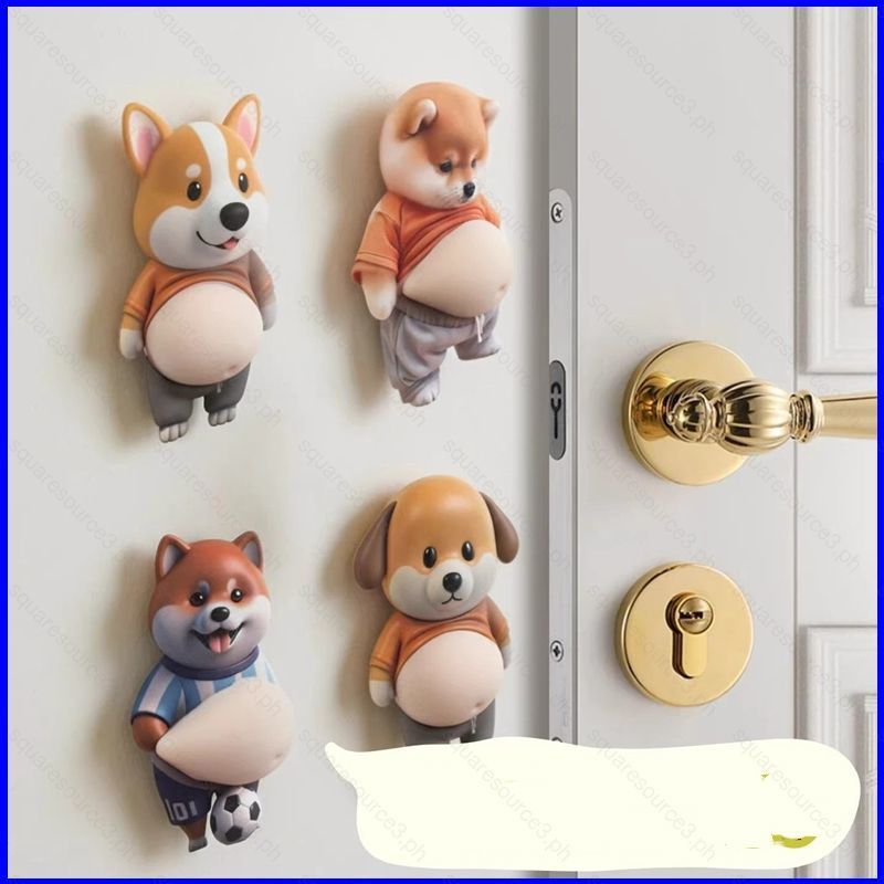 SQ3 Bụng Lớn Shiba Inu Corgi Silicon Mềm Xe Chống Va Chạm Miếng Dán Nhà Chống Va Chạm Đồ Chơi Squishy QS3