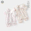 Bộ áo liền quần Cotton ngắn tay mỏng mùa hè cho bé / Váy lớp một mùa hè cho bé gái Bộ đồ ngủ ngắn tay dễ thương / Bộ đồ phong cách công chúa thoáng khí thoải mái