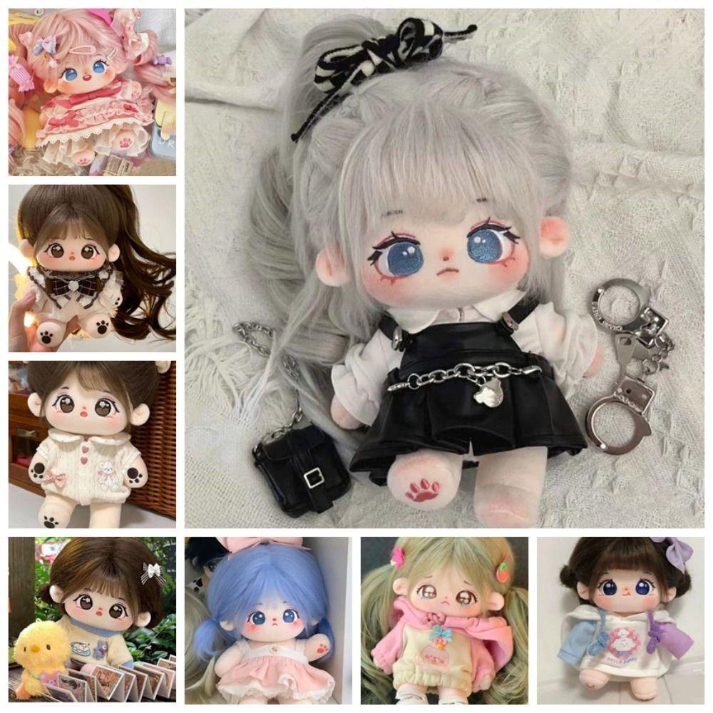 Flazea Trang phục búp bê sang trọng Kpop, Quần áo đẹp dễ thương cho búp bê Cotton 20cm, Đầm JK thời trang chất lượng cao