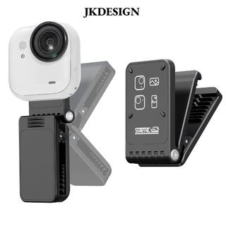 JKDESIGN Camera Cố Định Gắn Kẹp, Xoay Có Thể Gập Lại Giá Đỡ Từ Tính, Nhẹ Có Thể Điều Chỉnh Phát Hành Nhanh Ba Lô Kẹp Cho Insta360 GO Ultra Hành Động Phụ Kiện Camera