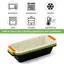 Khuôn bánh mì nướng DAYBRAKE, Chảo bánh mì nướng hình chữ nhật dễ phát hành, Khay đựng bánh silicon chống dính chuyên nghiệp Bánh mì nướng bánh mì