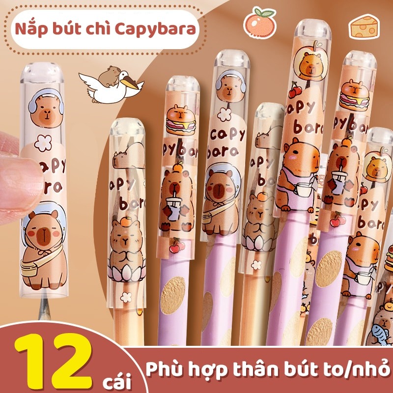 36 Chiếc Nắp Bút Chì Độc Đáo, Set Đầu Bút Chì Mini Hoạt Hình Sinh Động, Bảo Vệ Bút Chì Thông Minh Cho Học Sinh