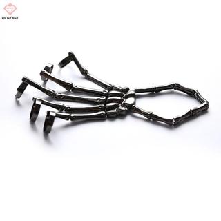 Vòng taypunk xương tay năm ngón, phù hợp Halloween, size điều chỉnh được