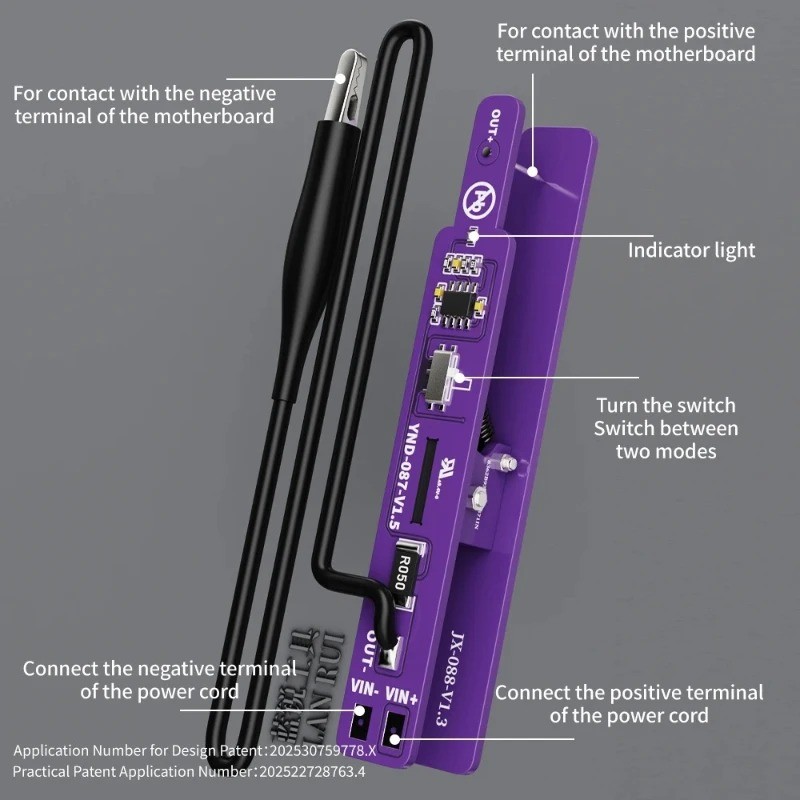 Lanrui M191 Universal Switch Clip Power On Tool Chế độ kép Phát hiện dòng điện cho iPhone Android Máy tính bảng iPad Công cụ sửa chữa