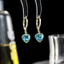 Mặt Dây Chuyền và Bông Tai Zircon Hình Bướm & Trái Tim, Nhiều Màu Sắc Phong Cách Châu Âu