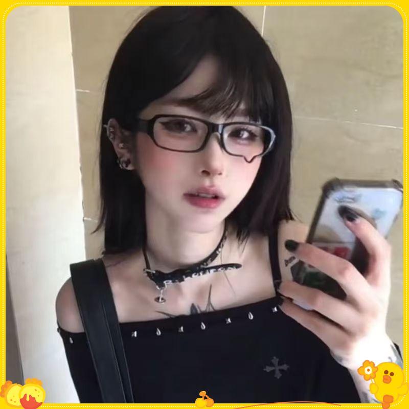[Gengli] Y2K Anime Mới Khóc Nhỏ Giọt Nước Mắt Kính Unisex Kính Mắt Khung Retro Thời Trang Halloween Cosplay Phụ Kiện