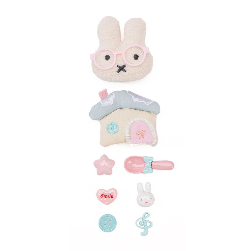 Phụ Kiện Crocs Thỏ Miffy Dễ Thương, Hoa Trang Trí Có Thể Tháo Rời, Phù Hợp Cho Crocs