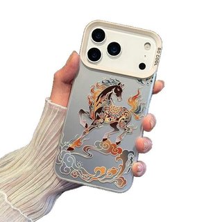 Ngựa Thích Hợp Cho 17Promax Ốp Lưng Điện Thoại iPhone16 Vitality Case 15 Châu Âu Phong Cách Mỹ 1413