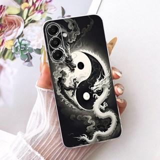 Dành Cho Samsung Galaxy A36 A26 5G Mới Mát Họa Tiết Rồng Hổ Vỏ Điện Thoại Silicon Mềm TPU