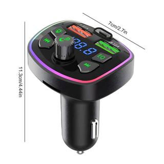 Radio Transmitter For Car FM Radio Transmitter Wireless Car Aux Adapter With Double USB Port Multifunctional caeudeyvn
