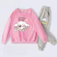 Cinnamoroll Hoạt Hình Trẻ Em Áo Khoác Và Quần Mồ Hôi Bộ Trang Phục Thể Thao Thông Thường Quần Áo Hai Mảnh