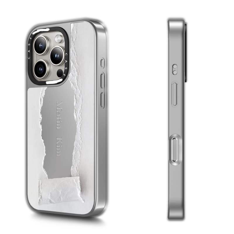 CASECASE X Matin Kim GIẤY TRƯỜNG HỢP Gương Bạc Hút Từ Tính IPhone Dành Cho IPhone 17 Air 16 15 14 13 12 Pro Max Plus Ốp Lưng Cứng Có Hộp Khắc Logo