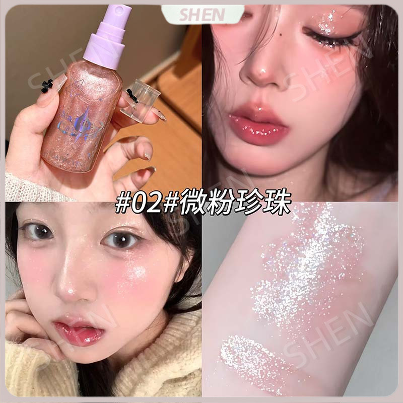 CAPPUVINI Diamond Fine Flash Body Spray Khí quyển Nước bóng nhấp nháy Cô gái nóng bỏng