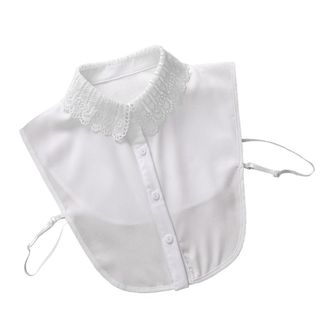 Nußpace Cổ Detachable Trắng Đen, Phụ Kiện Cho Áo Sơ Mi Nữ Và Bé Gái